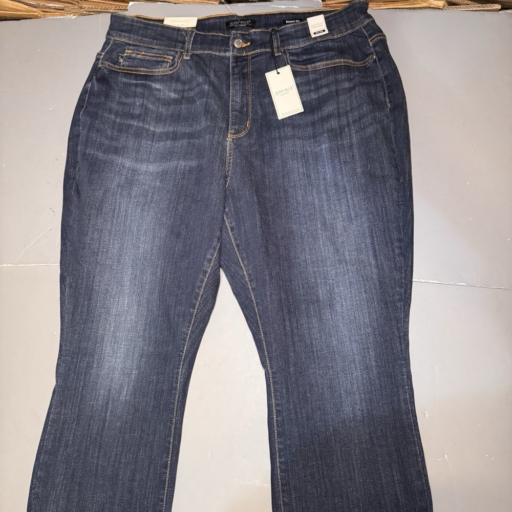 Judy Blue Jeans Mid Rise Cut Hem Skinny Jeans 22W 20W JB82201DK New Stretch READ